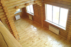 Отопление в доме из оцилиндрованного бревна Отопление в доме из оцилиндрованного бревна