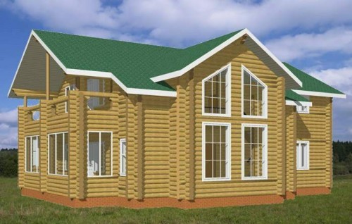 Фотография деревянного дома «Роскошь»